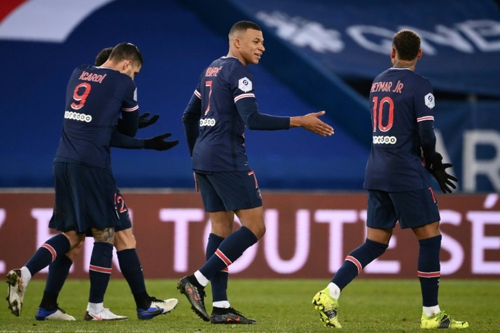 Les meilleurs moments du PSG face à Montpellier. AFP
