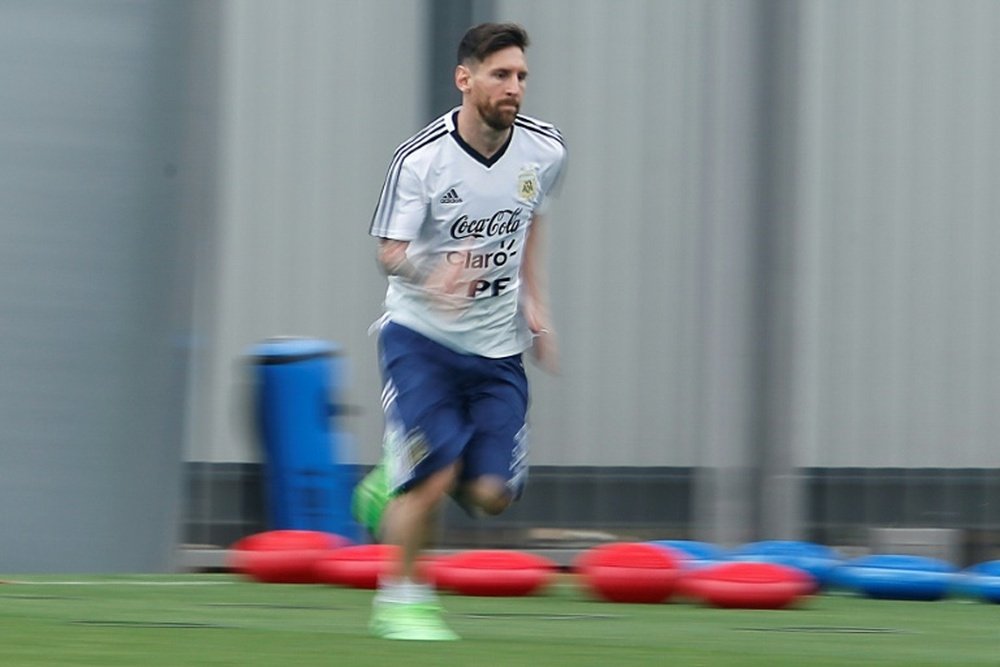 Messi et les siens devaient jouer contre Israël samedi. AFP
