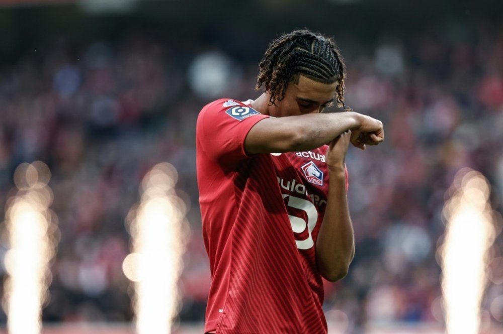 United were the first to make a move for Leny Yoro. AFP