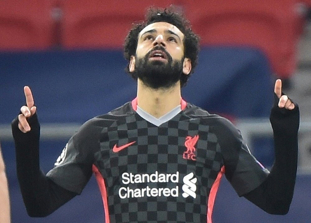 Salah, a living legend at Liverpool. AFP