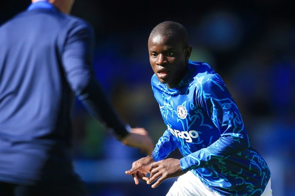 Kante will be out of action for four months. AFP