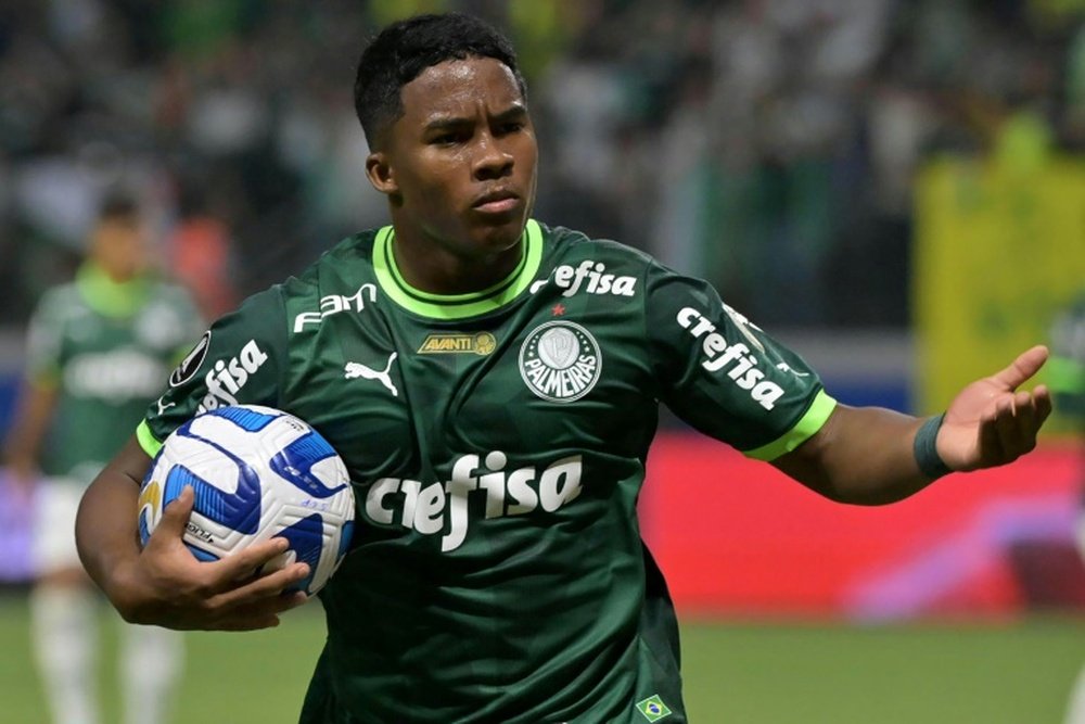 Endrick helped Palmeiras win their second consecutive Brazilian league title. AFP