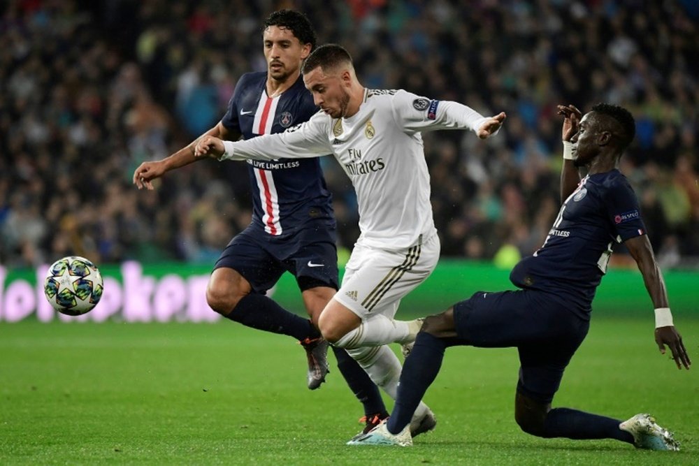 El Madrid quiere ver de vuelta a Hazard ante el City. AFP