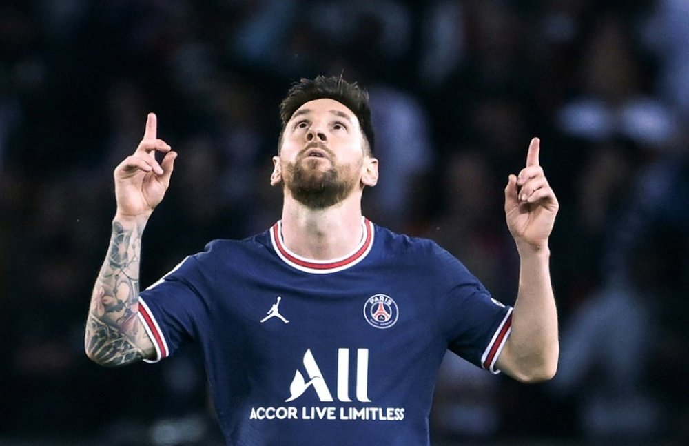 Messi a enfin marqué son premier but en Ligue 1. AFP