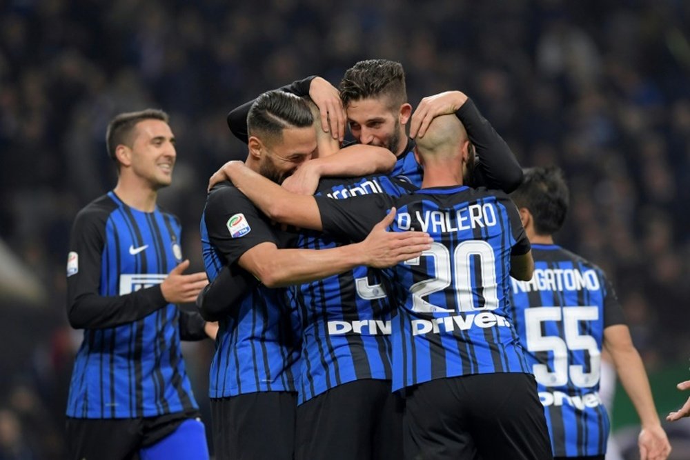 El Inter venció a la Sampdoria. AFP
