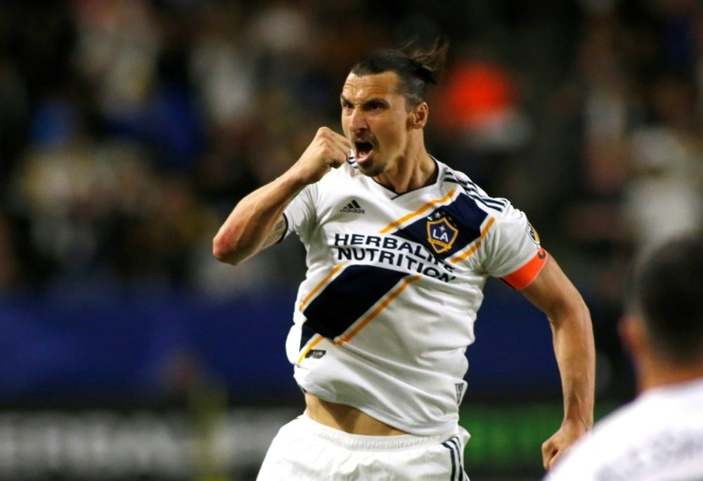 La ridícula sequía que rompió Ibrahimovic en la MLS. AFP