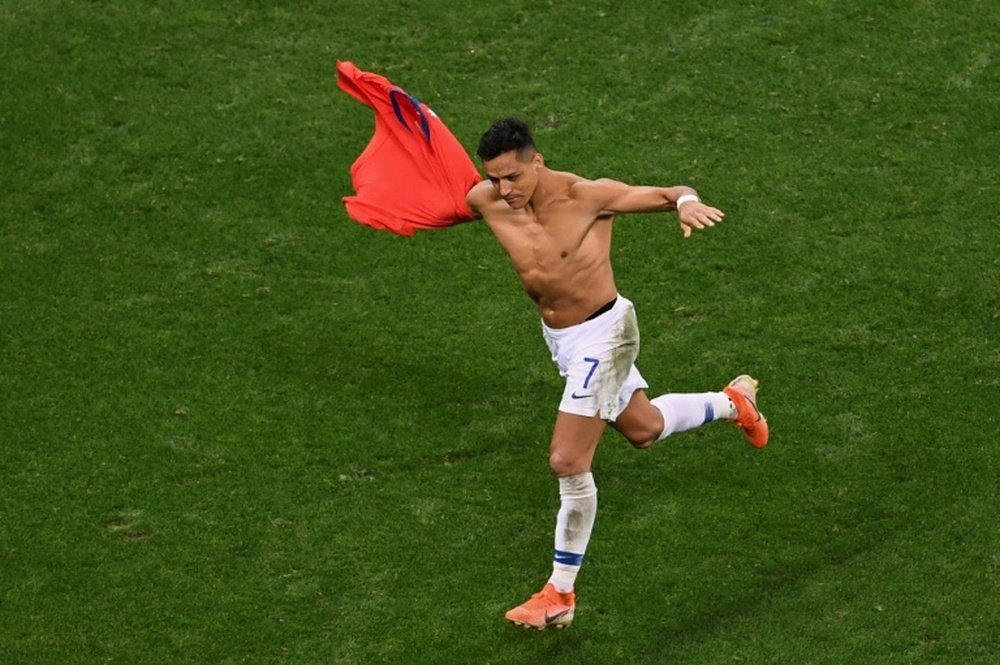 Alexis Sánchez sólo ha jugado 45 partidos en más de un año con el Manchester United. AFP