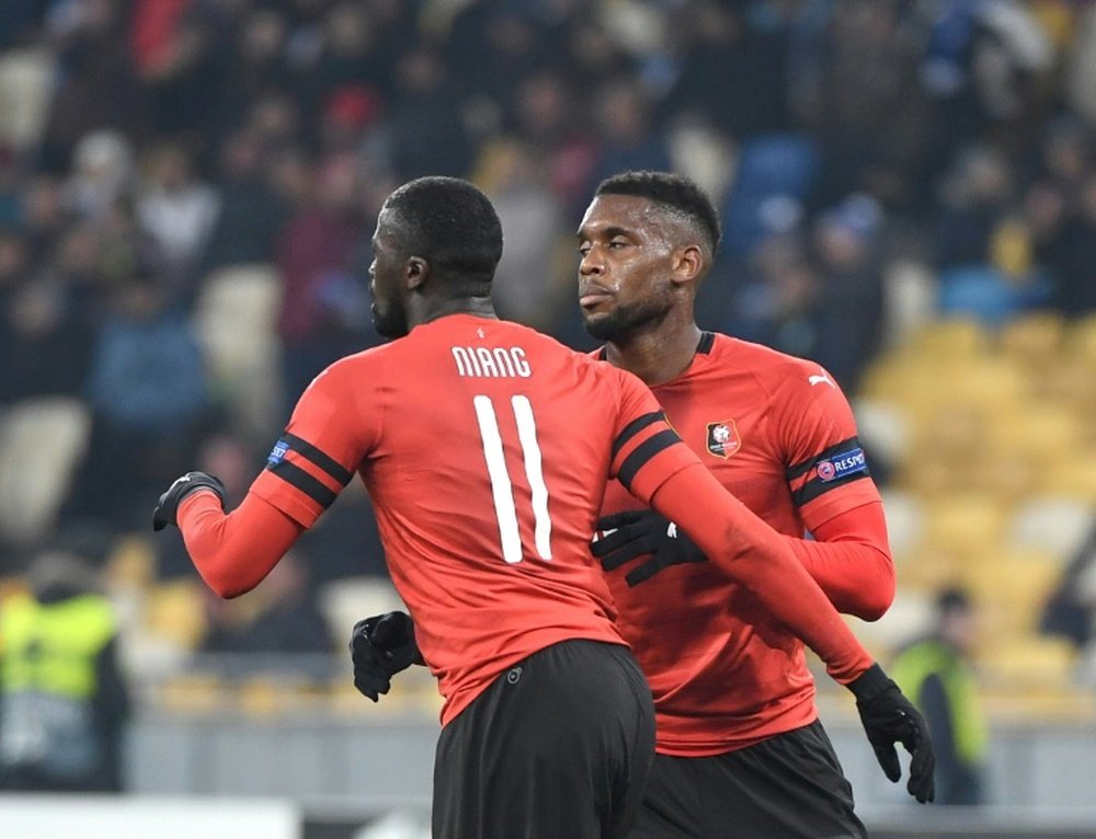 Niang est arrivé cet été à rennes. AFP