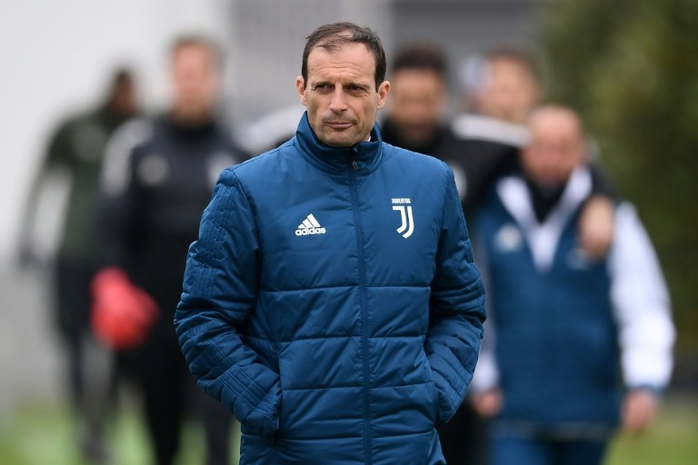 Allegri is leaving nothing to chance. AFP