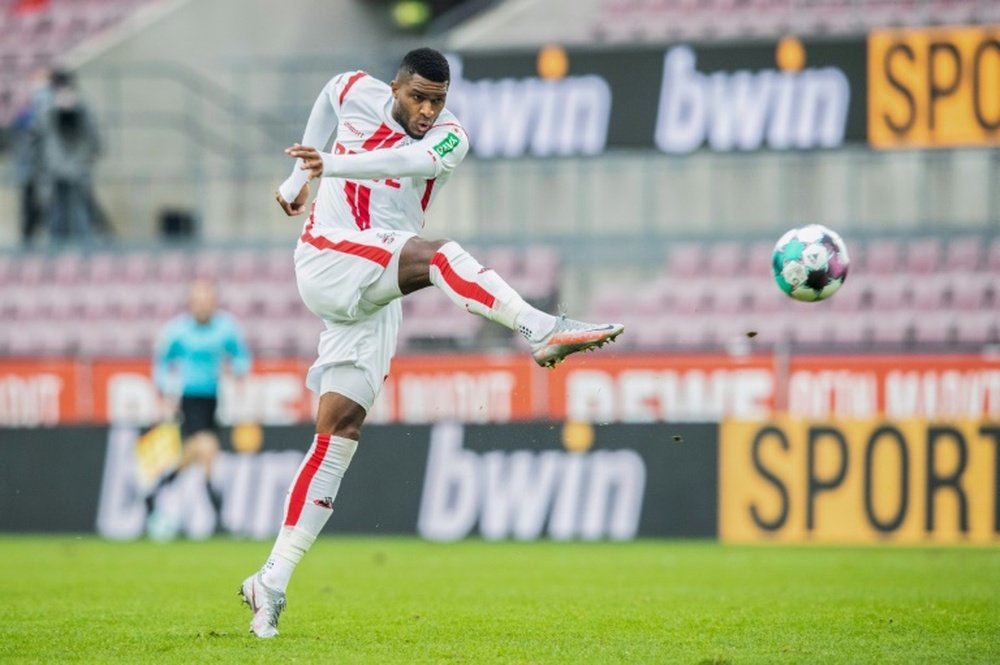 Anthony Modeste scored as Cologne beat Hertha Berlin 3-1. AFP