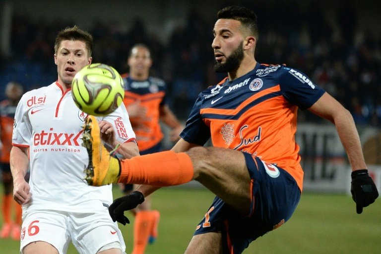 Abdelhamid El Kaoutari, ici sous le maillot de Montpellier, le 7 février 2015. AFP