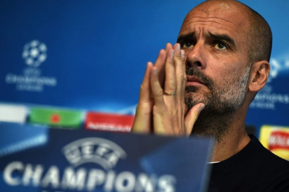 Guardiola's side must overcome a three-goal deficit. AFP