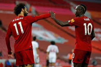 Salah vs Mané: só um estará no Mundial.AFP