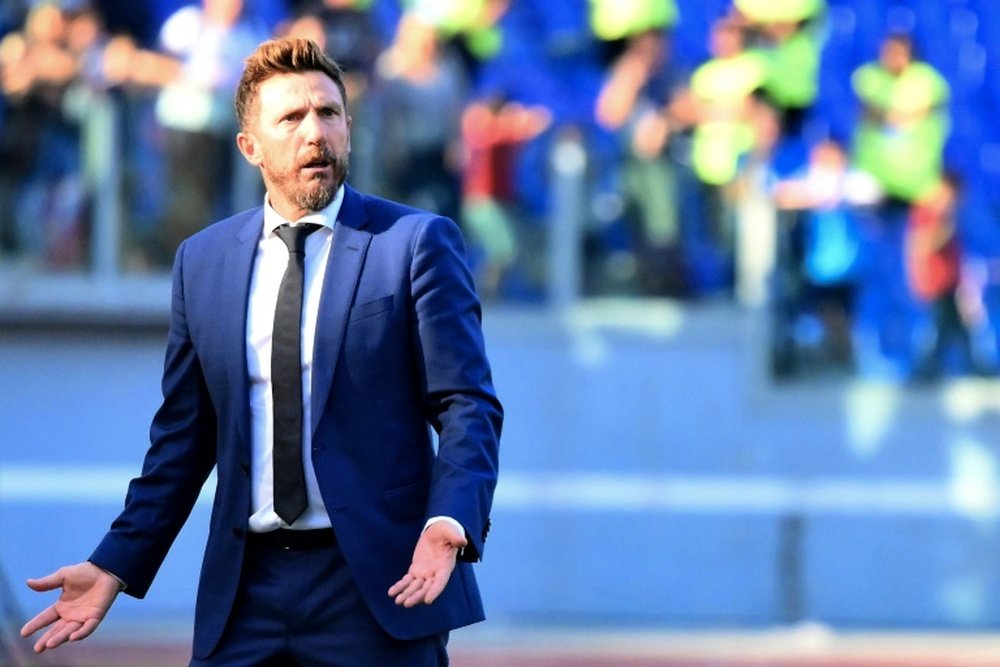 Di Francesco has just 16 days to save his job. AFP