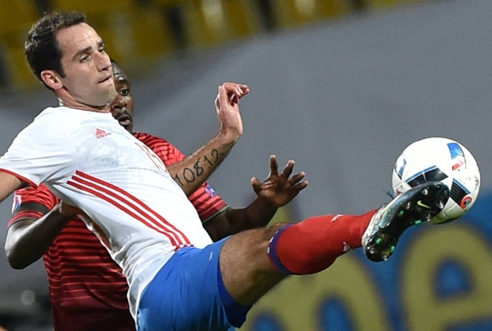 Le milieu de l'équipe de Russie Roman Shirokov en match amical face au Portugal à Krasnodar. AFP