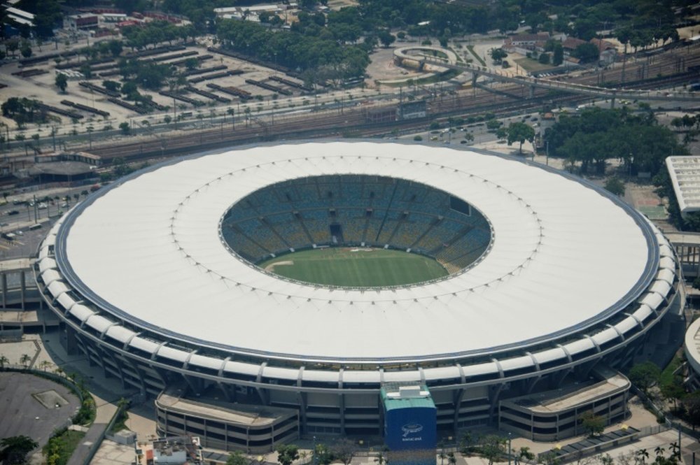 Vue aérienne du stade de Maracana, à Rio de Janeiro, le 3 février 2016. AFP
