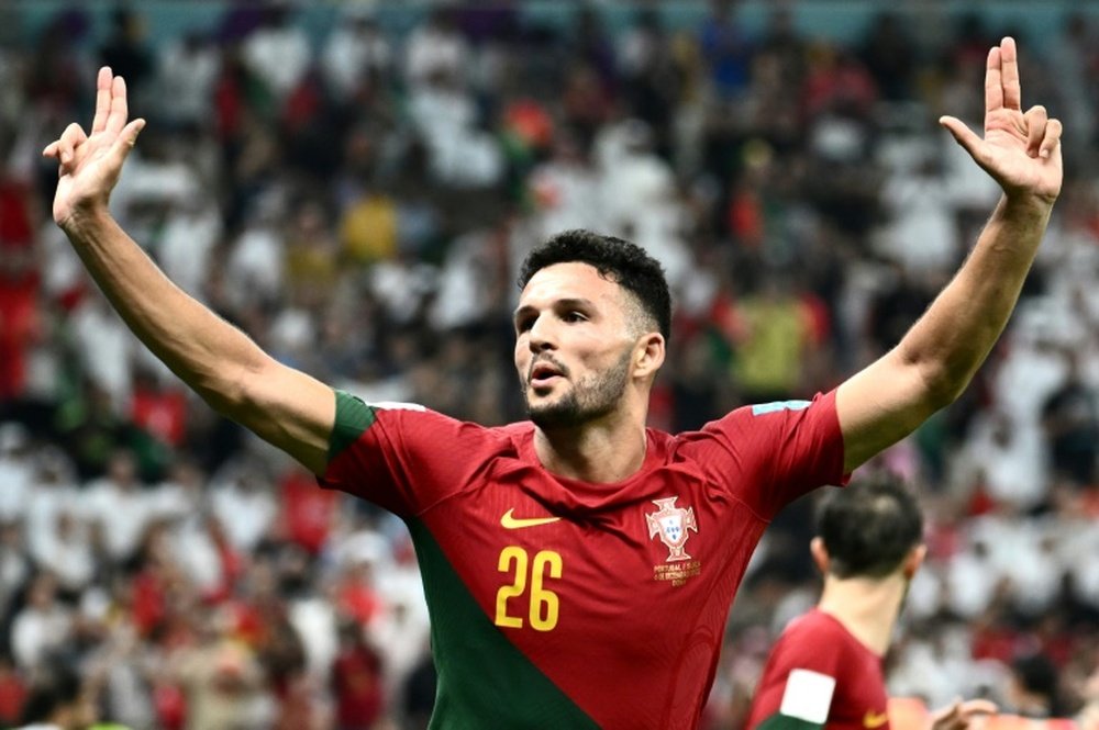 Gonçalo Ramos comentó que trabajará duro para ser titular frente a Marruecos. AFP