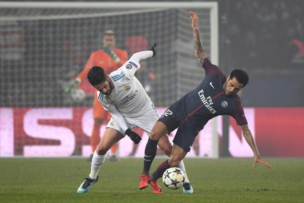 Alves calificó de pesadilla su flirteo con el Madrid. AFP