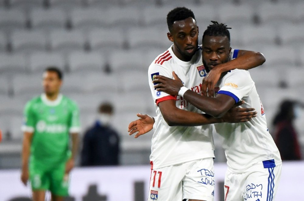 Tino Kadewere réalise ses rêves et offre le derby à Lyon. AFP