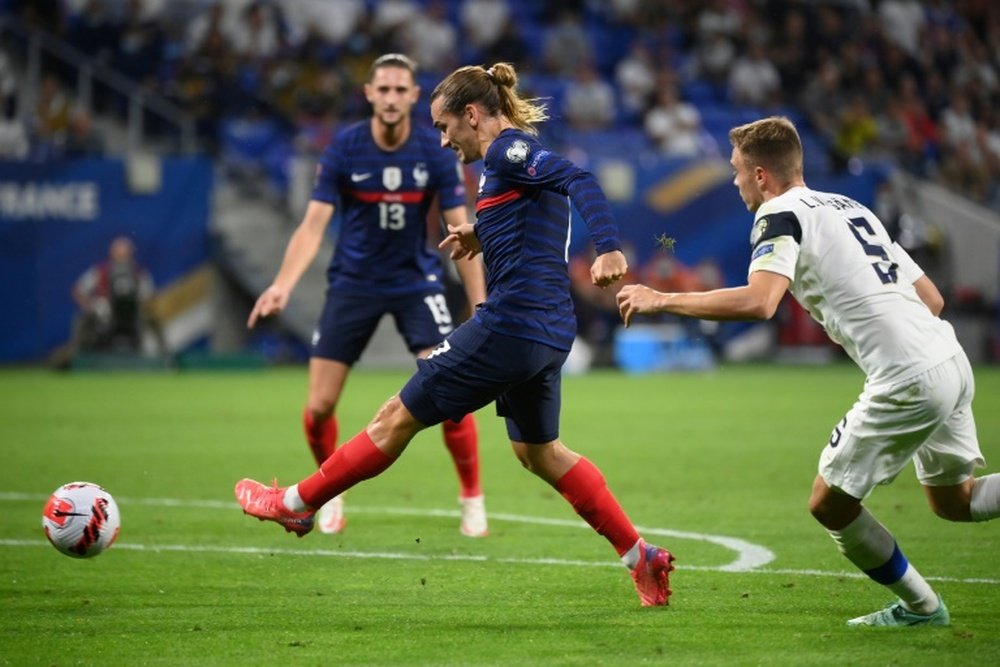 La mujer de Griezmann se despidió de Barcelona. AFP