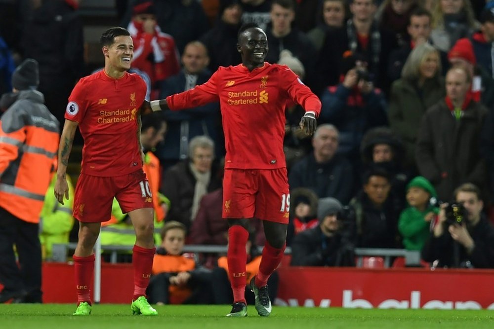 Mane more important to Liverpool than Barcelona target Coutinho, claims Carragher. AFP