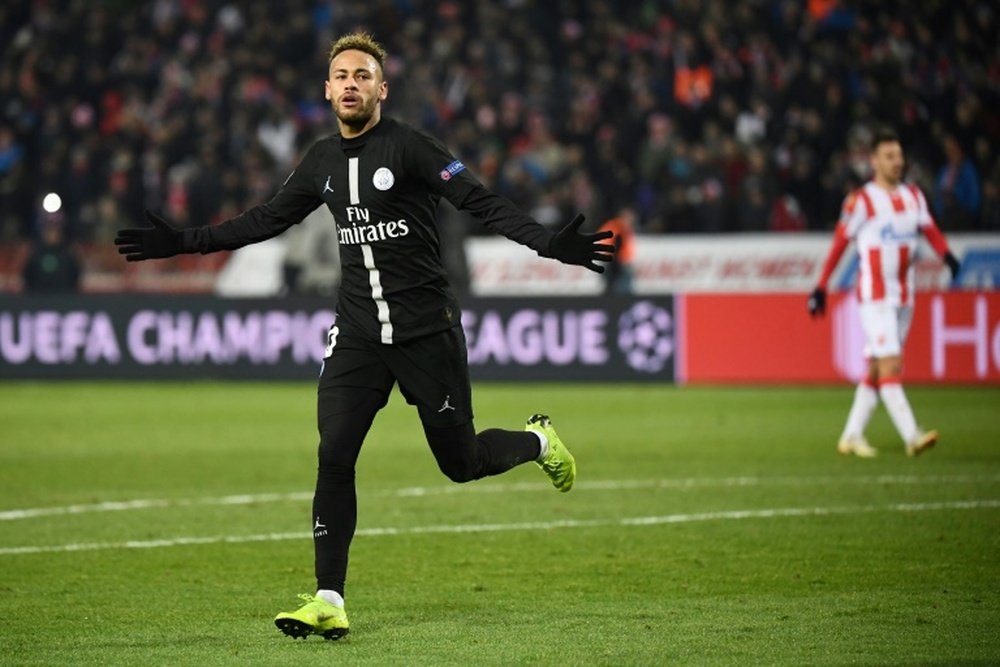 Neymar is part of the 23 man PSG squad for the Champions League group stage 2019-20. AFP