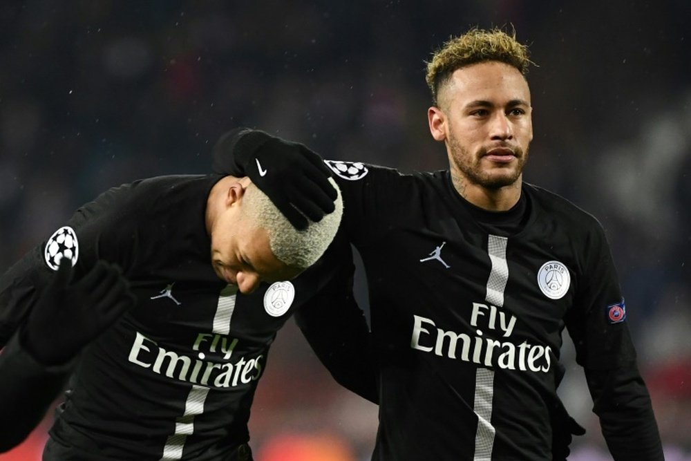 Neymar encense Kylian Mbappé. AFP
