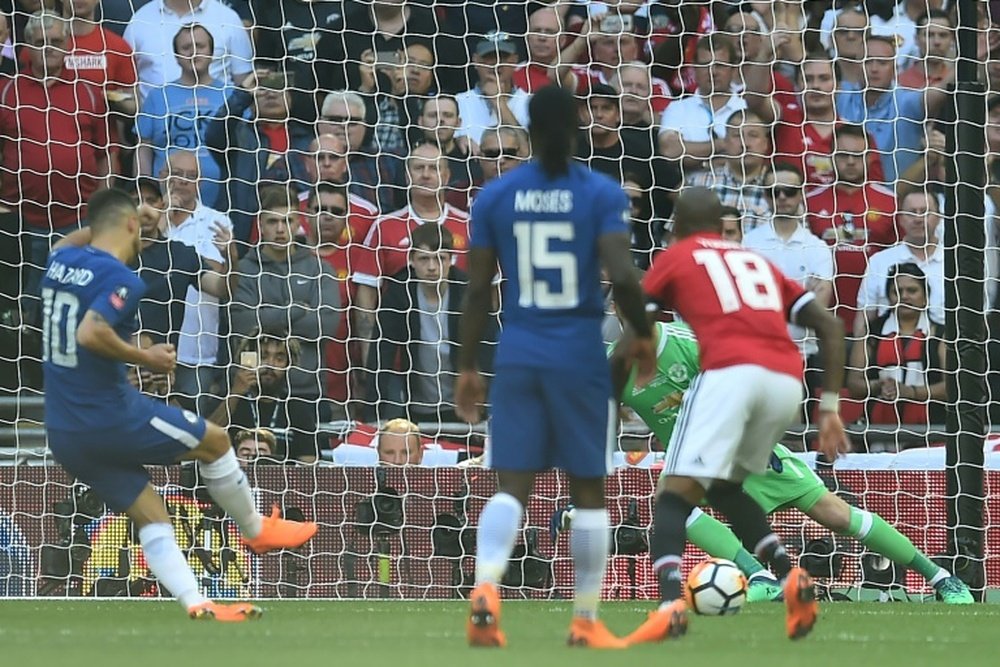 Hazard's goal proved decisive. AFP