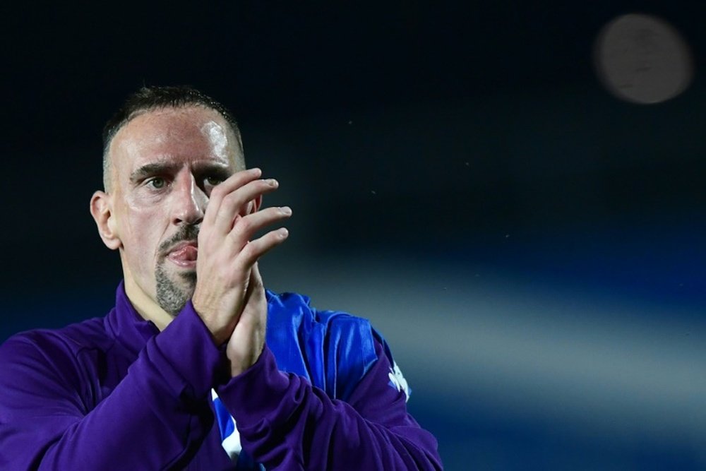 Franck Ribéry firmó con la Salernitana como agente libre. AFP