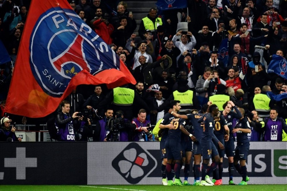 El conjunto parisino se llevó el partido de forma cómoda. AFP