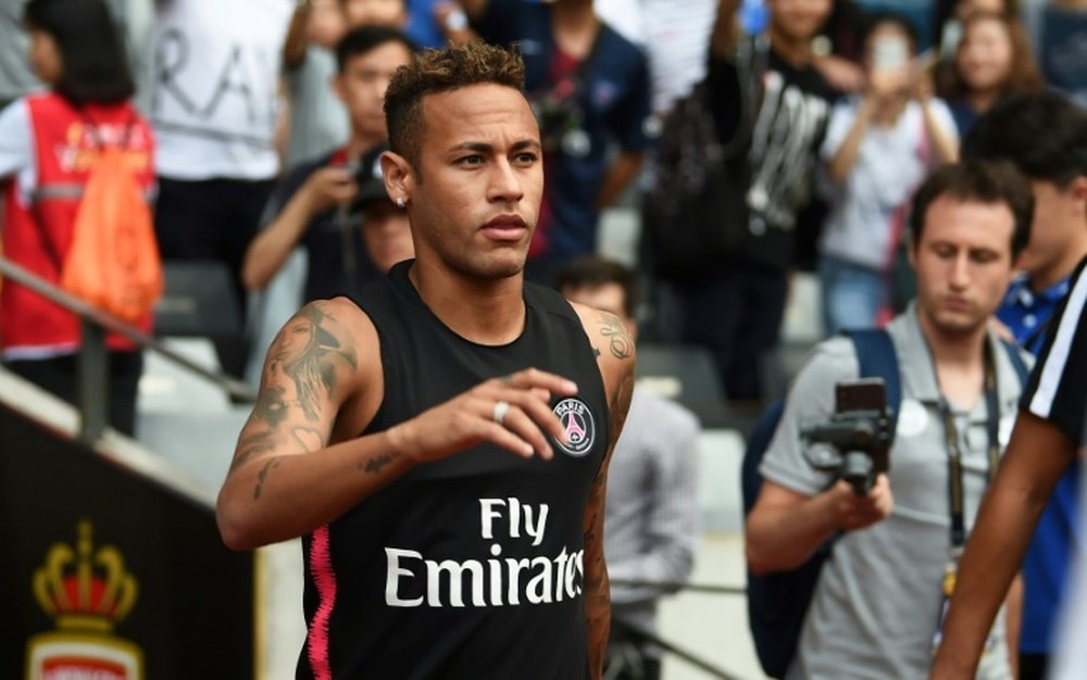 Neymar made his comeback. AFP