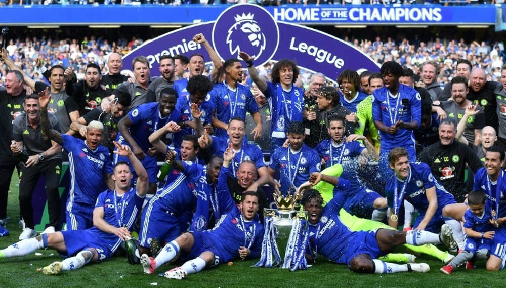 Chelsea, champion d'Angleterre avec une prime record en plus. AFP