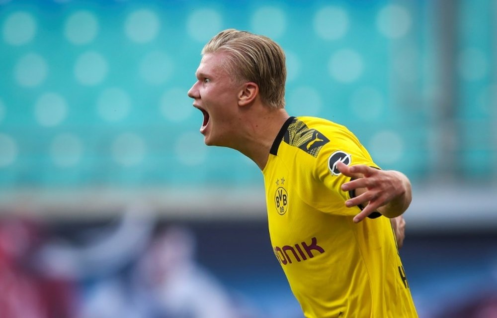 Haaland chose his three favourite footballers. AFP