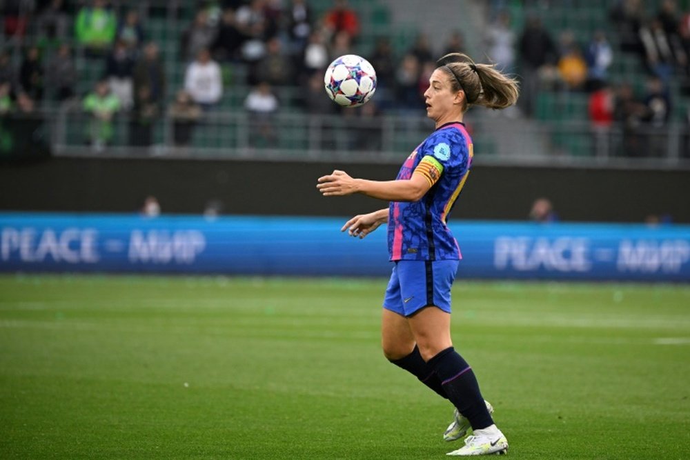 Putellas fue elegida la mejor jugadora de la Champions Femenina. AFP