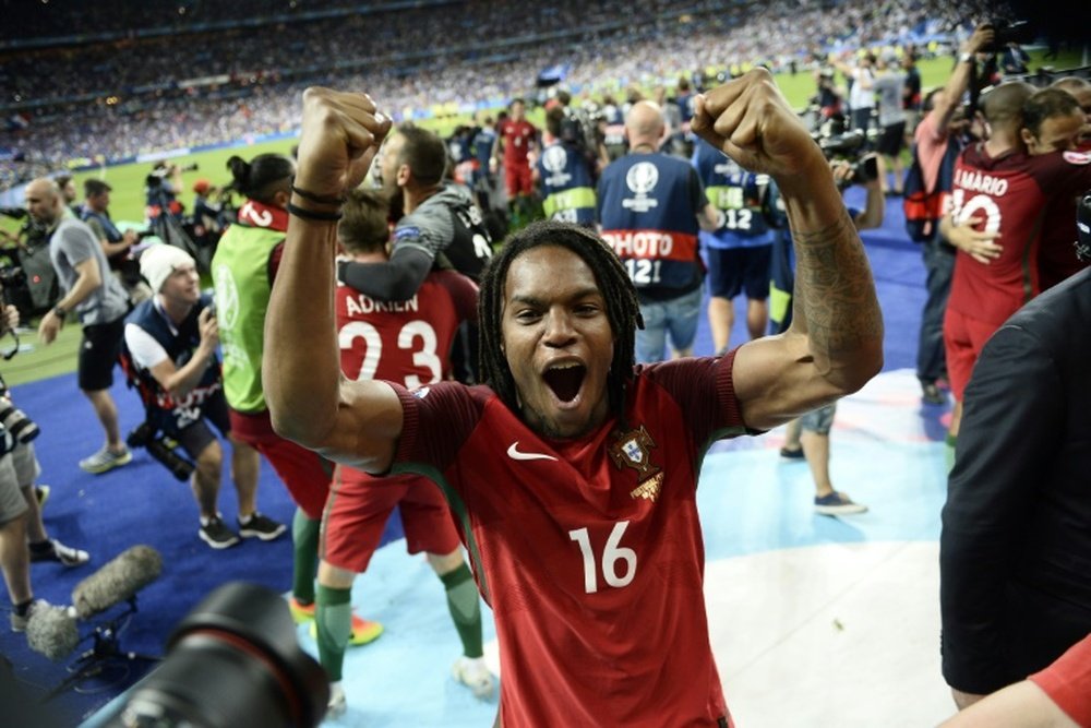 Renato fue pieza importante en el triunfo de Portugal en la Eurocopa. AFP
