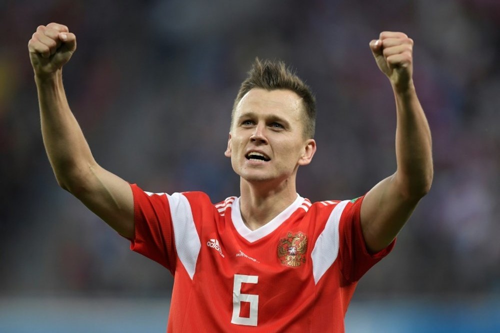El jugador ruso, una de las estrellas del Mundial. AFP