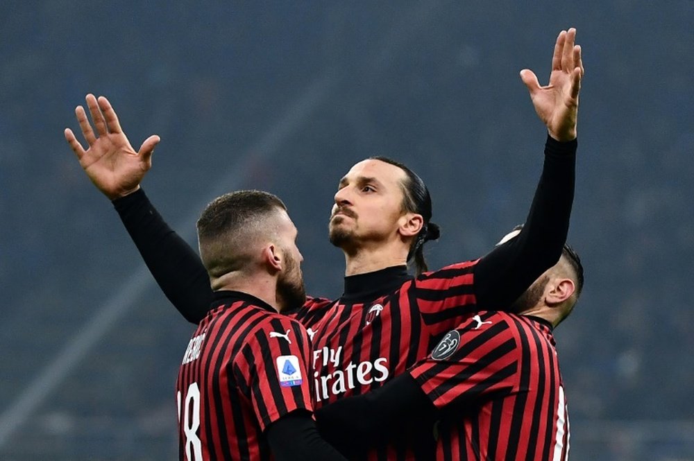 Zlatan Ibrahimovic fez o primeiro gol do Milan sobre a Juventus. AFP