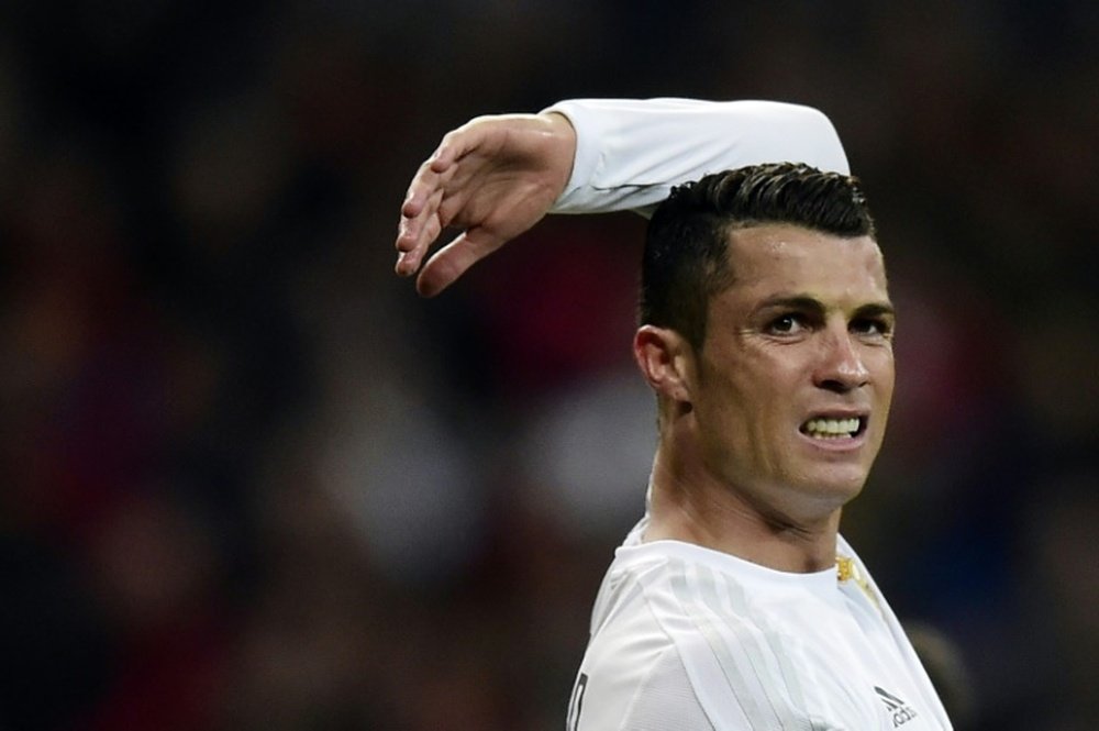 L'attaquant du Real Madrid Cristiano Ronaldo face à Villarreal au stade Santiago Bernabeu. AFP