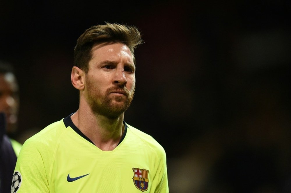 Bartomeu destaca la fidelidad de Messi al Barcelona. AFP