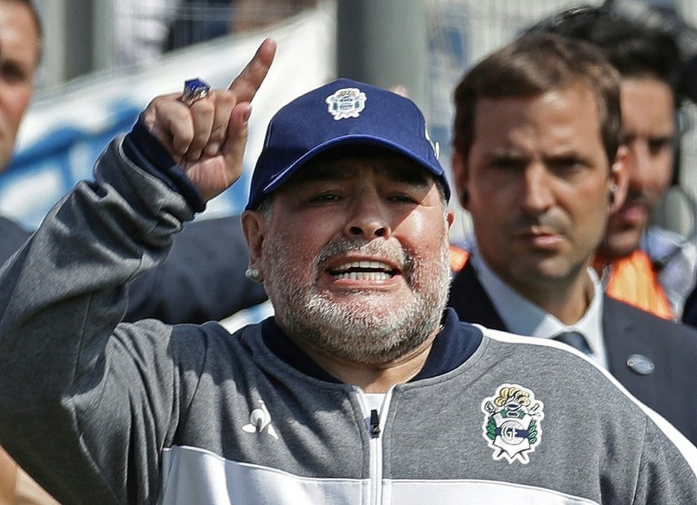 Boca paró todo para ver a Maradona. AFP