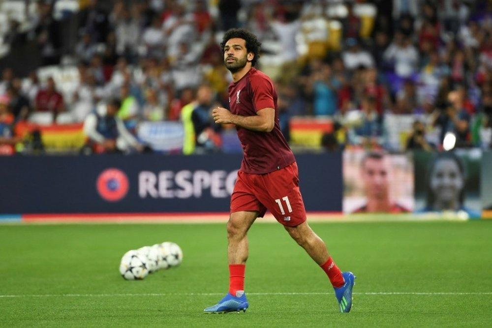 La presencia de Salah en el Mundial está en el aire. AFP