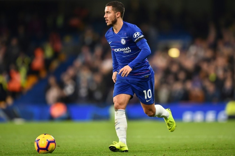 Le milieu de terrain de Chelsea Eden Hazard. AFP