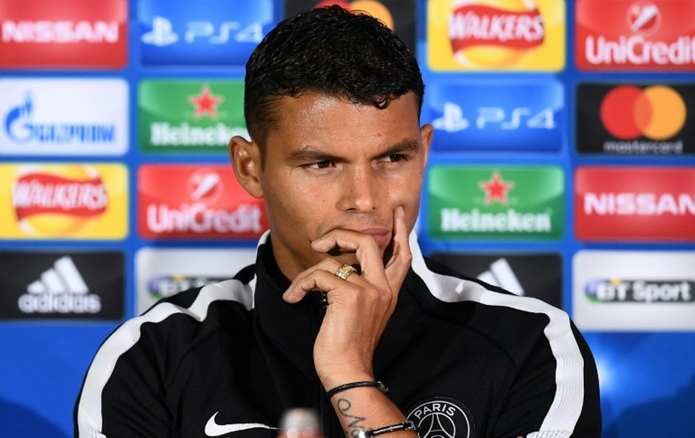 Thiago Silva: Pastore spat resolved. AFP
