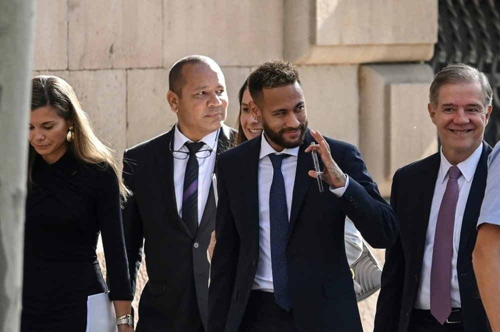 Neymar soulagé après le procès. afp