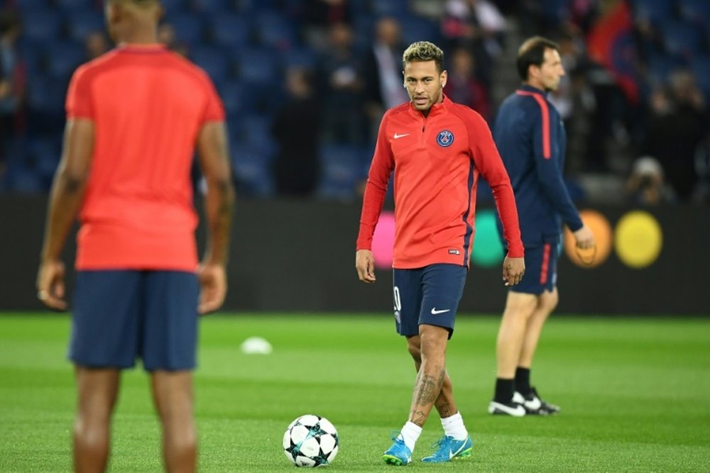 Neymar a un statut différent de ses coéquipiers. AFP