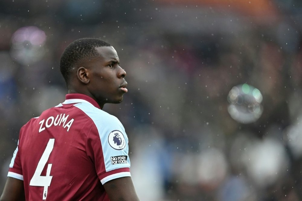 Wood meows at Zouma during West Ham v Newcastle. AFP