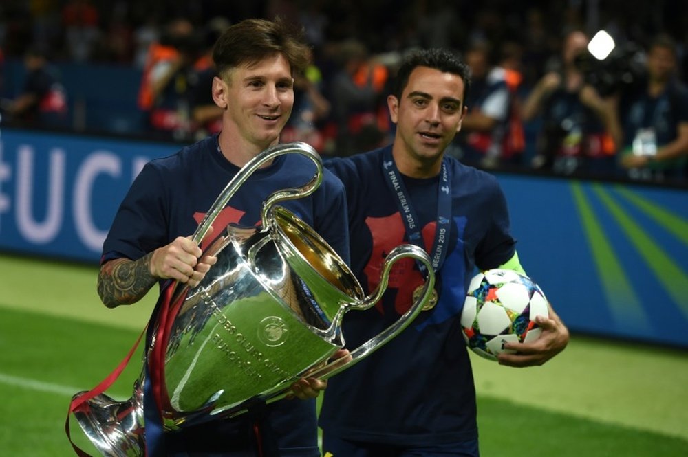Ya es personal: Xavi hablará cara a cara con Messi para tratar su vuelta. AFP