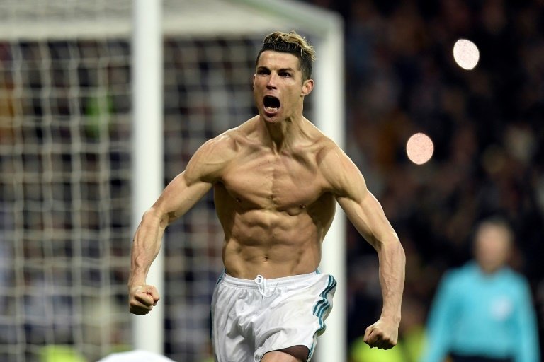 Cristiano Ronaldo Flexes His Biceps As He Celebrates Winning A Game In