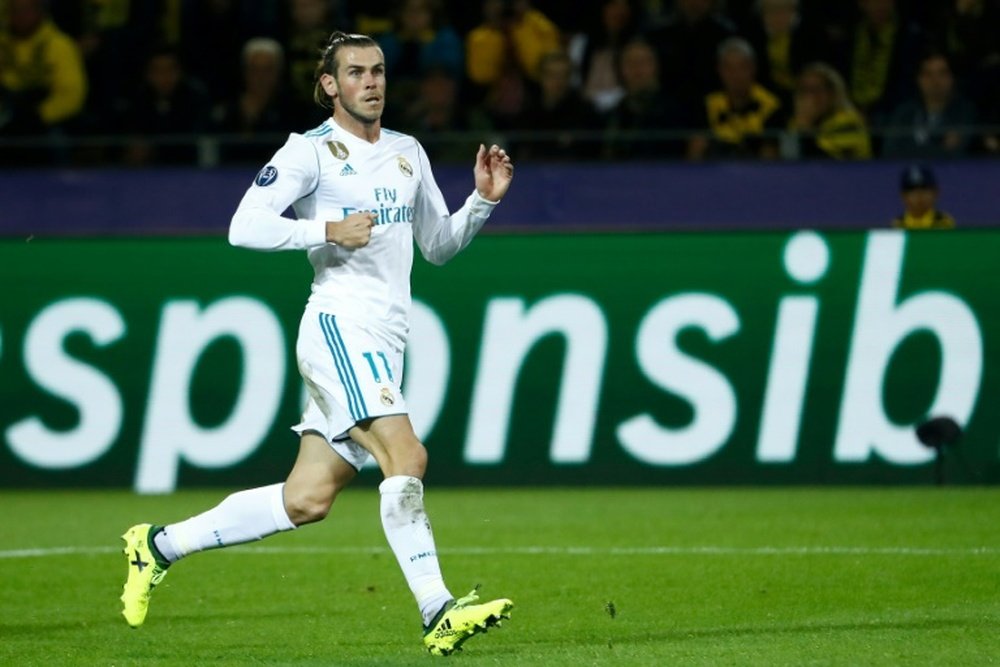 Gareth Bale lors du match du Real Madrid face au Borussia Dortmund en Ligue des champions. AFP