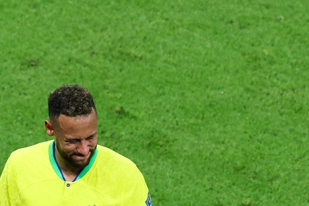 Neymar has only played one match in the WC. AFP